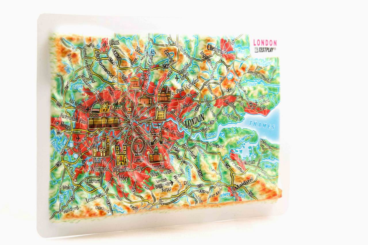 London 3D Map Mini | Raised Relief Map by TestPlay | Portfolio