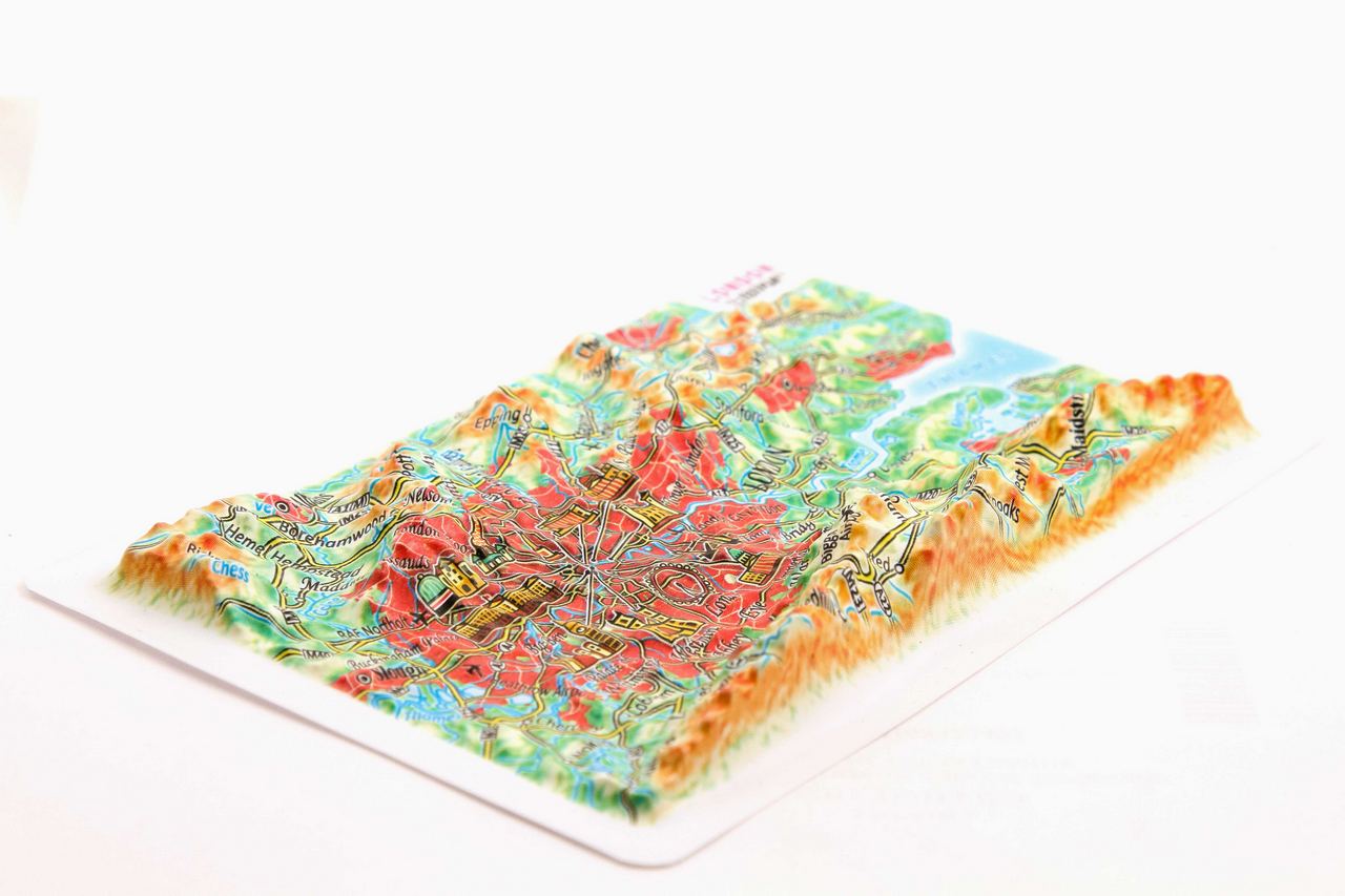 London 3D Map Mini | Raised Relief Map by TestPlay | Portfolio