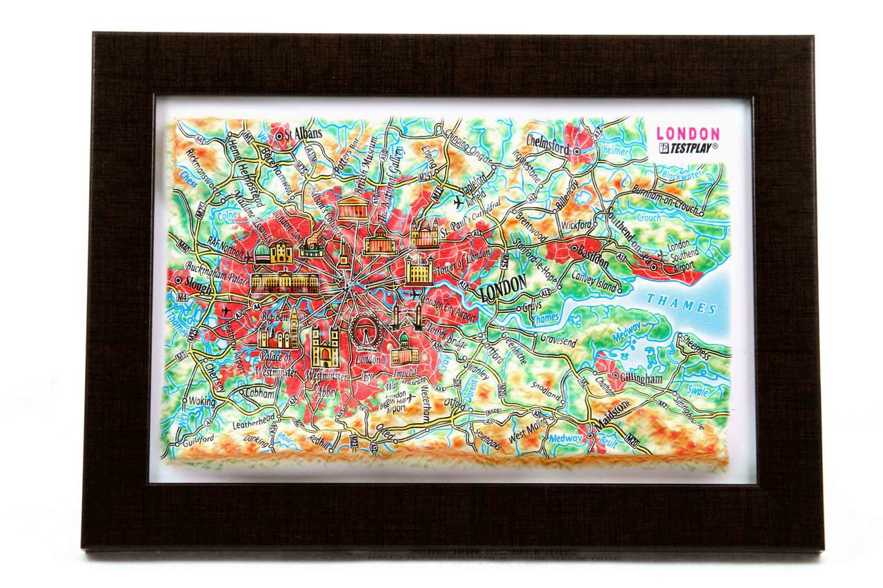 London 3D Map Mini | Raised Relief Map by TestPlay | Portfolio