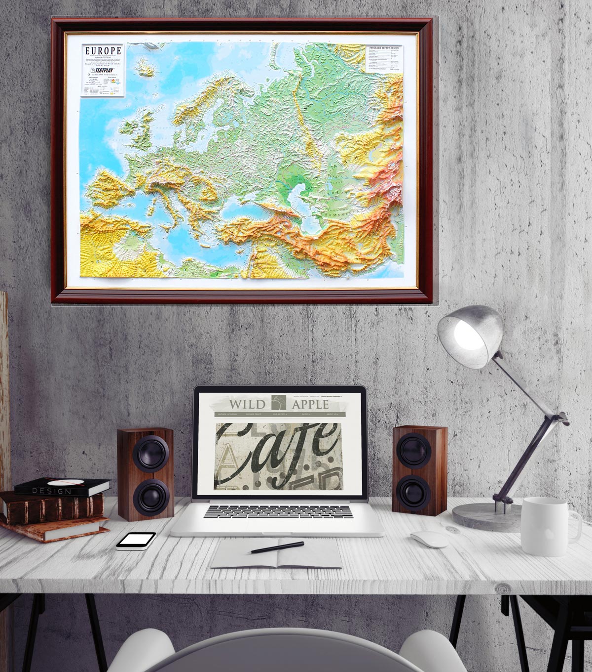 Europe 3D Map Large | Raised Relief Map by TestPlay | Portfolio