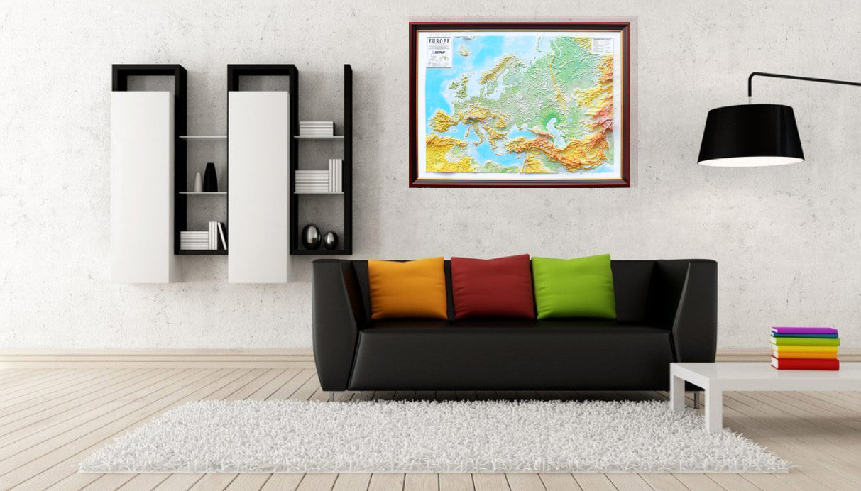 Europe 3D Map Large | Raised Relief Map by TestPlay | Portfolio