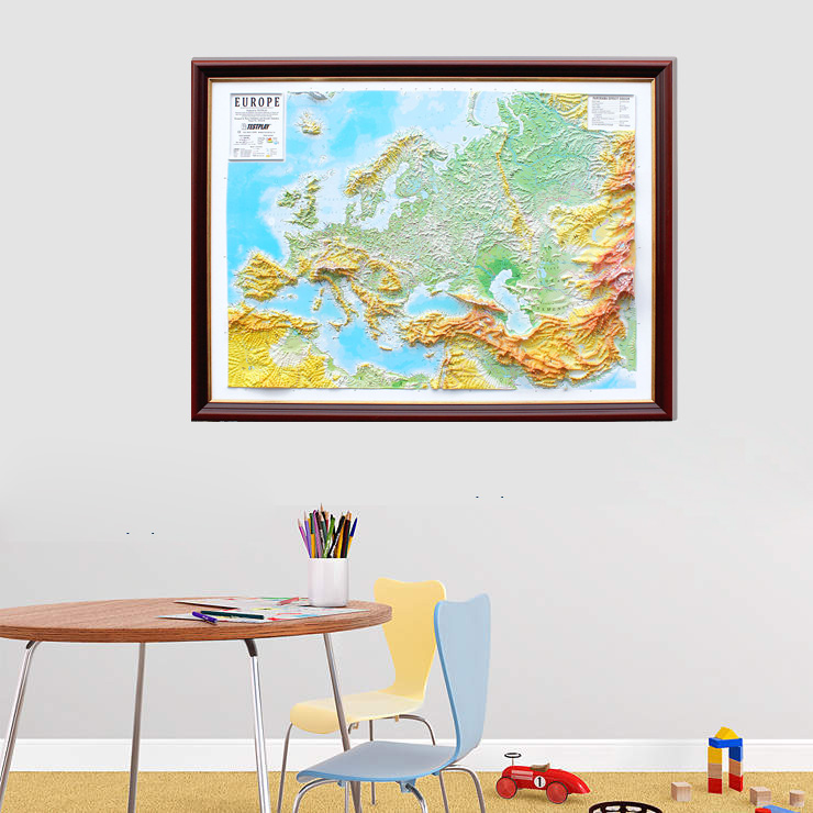 Europe 3D Map Large | Raised Relief Map by TestPlay | Portfolio