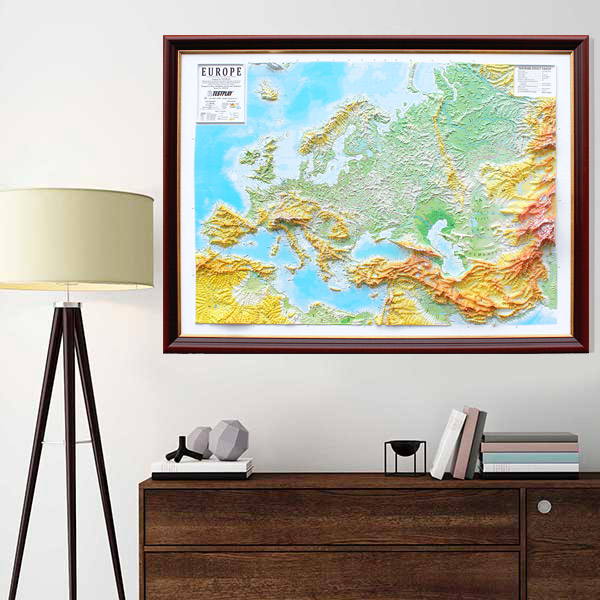 Europe 3D Map Large | Raised Relief Map by TestPlay | Portfolio