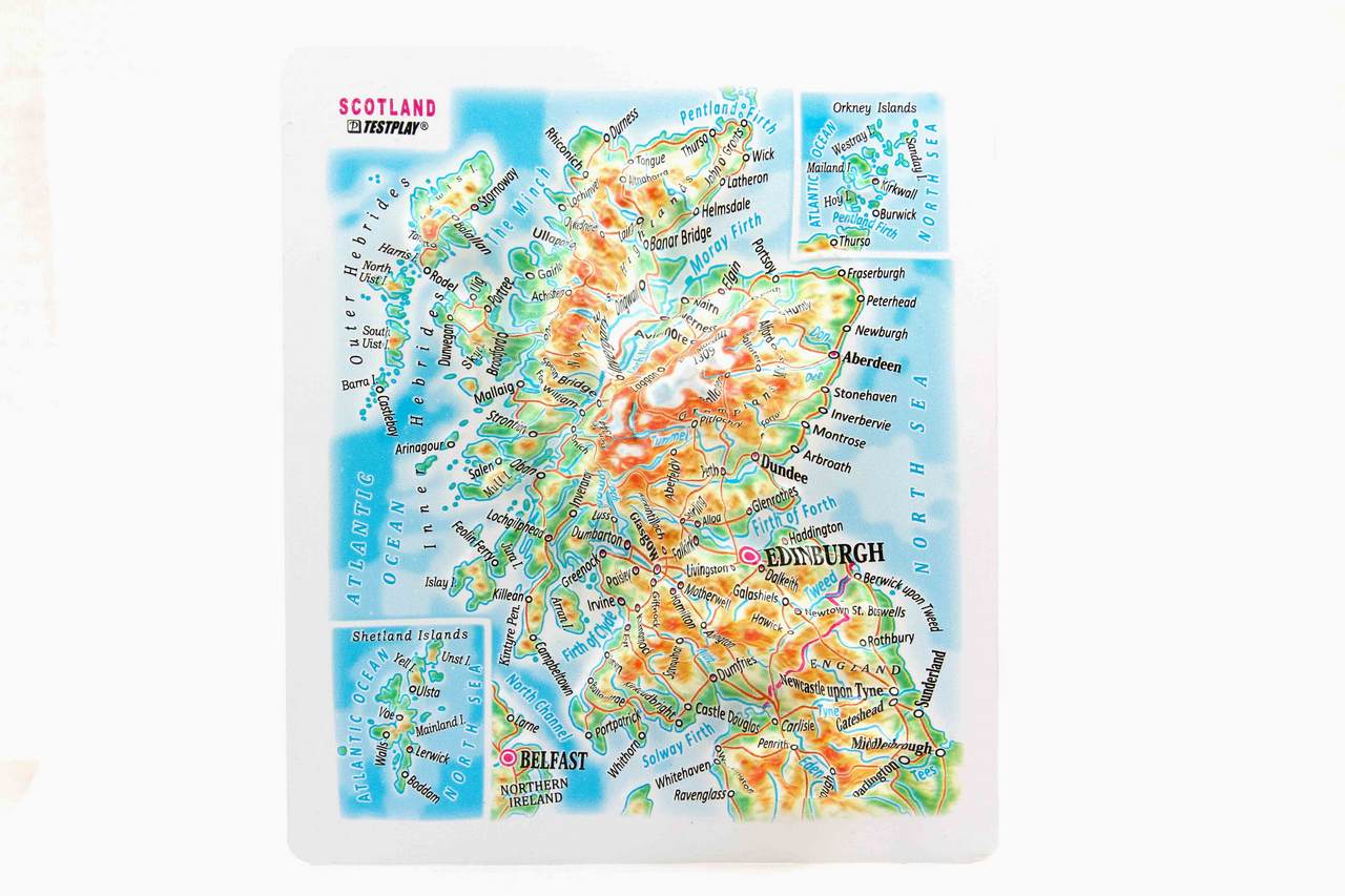 Scotland 3D Map Mini | Raised Relief Map by TestPlay | Portfolio