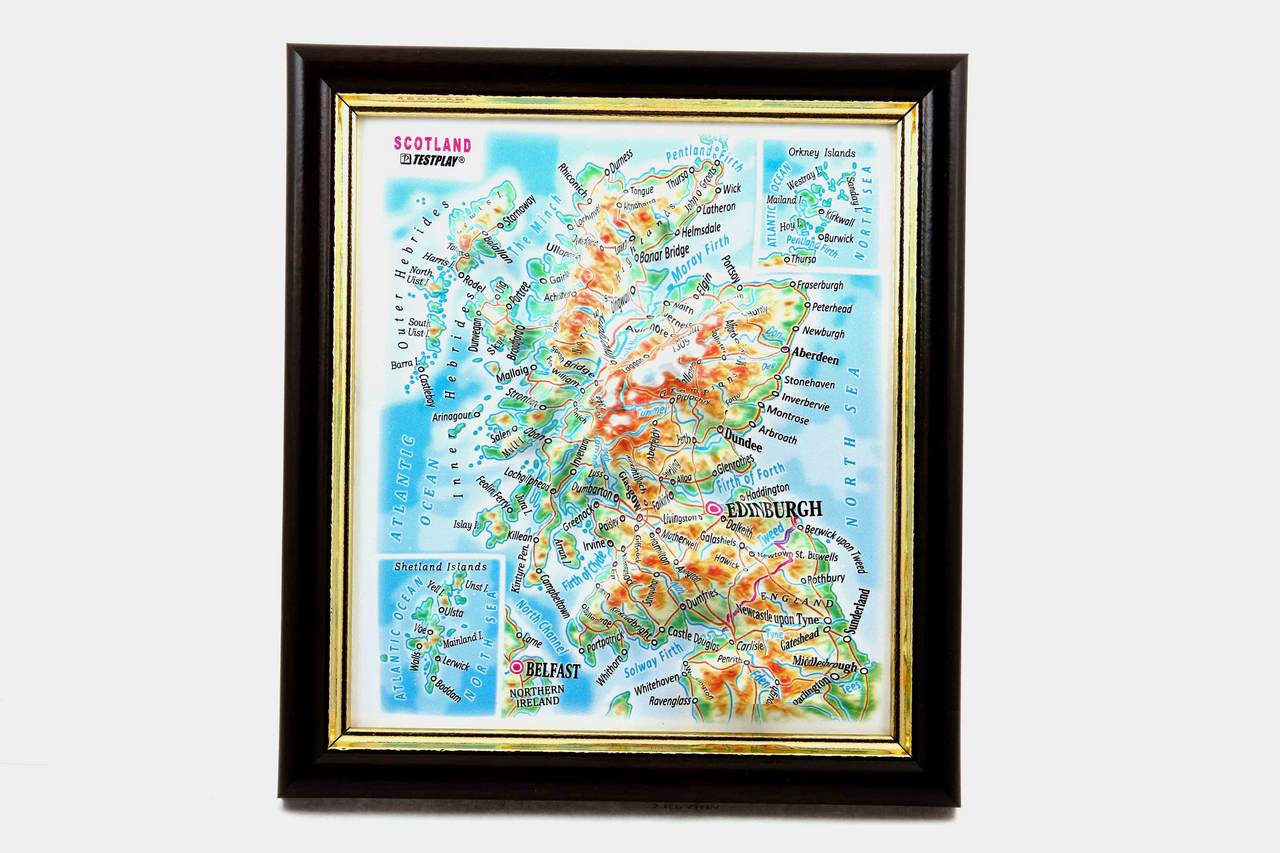 Scotland 3D Map Mini | Raised Relief Map by TestPlay | Portfolio
