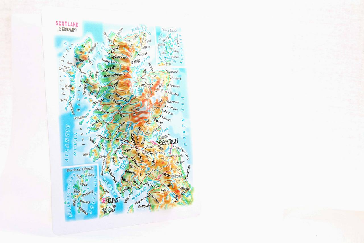 Scotland 3D Map Mini | Raised Relief Map by TestPlay | Portfolio