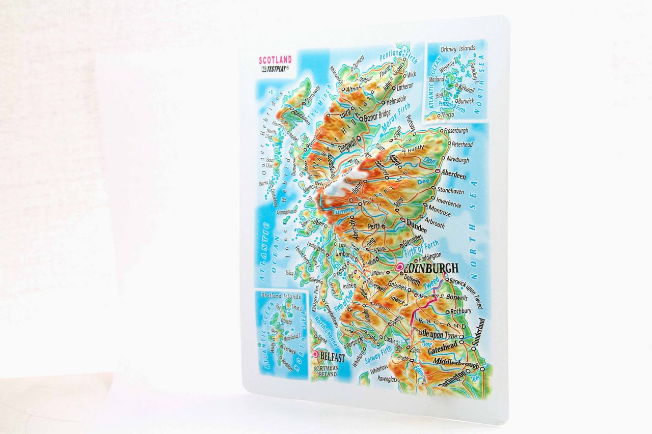 Scotland 3D Map Mini | Raised Relief Map by TestPlay | Portfolio