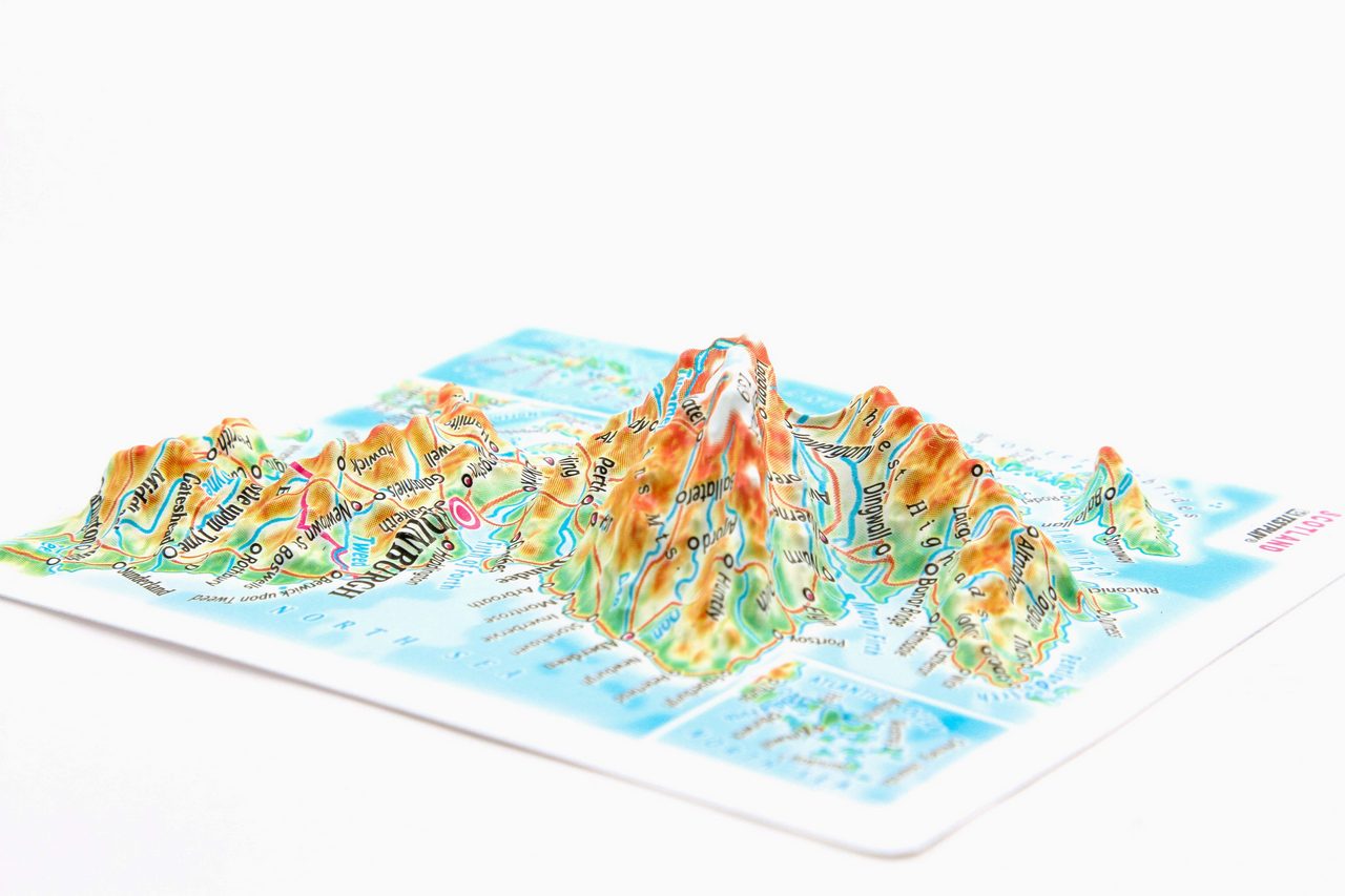 Scotland 3D Map Mini | Raised Relief Map by TestPlay | Portfolio