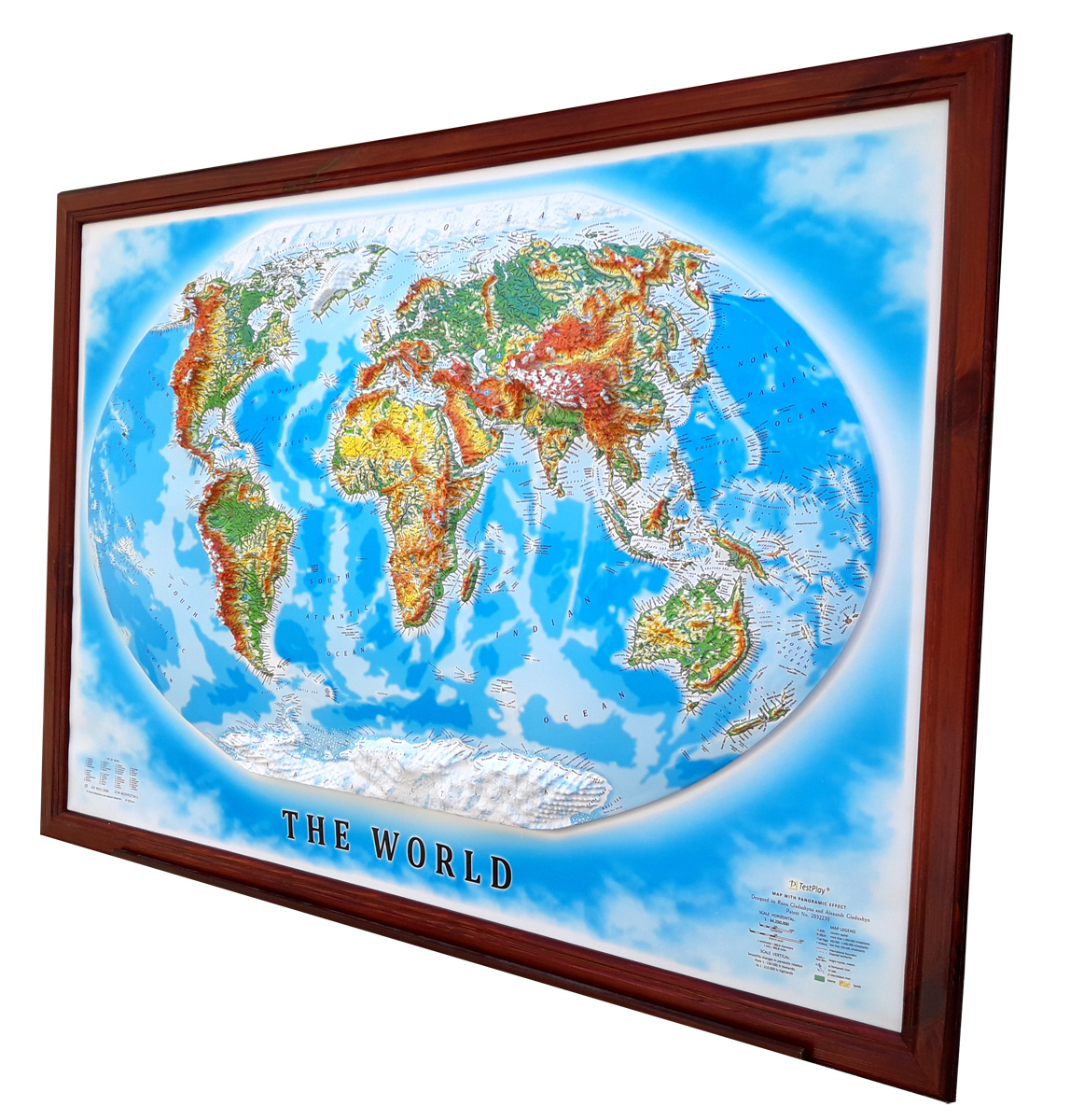 World 3D Map Large | Raised Relief Map by TestPlay | Portfolio