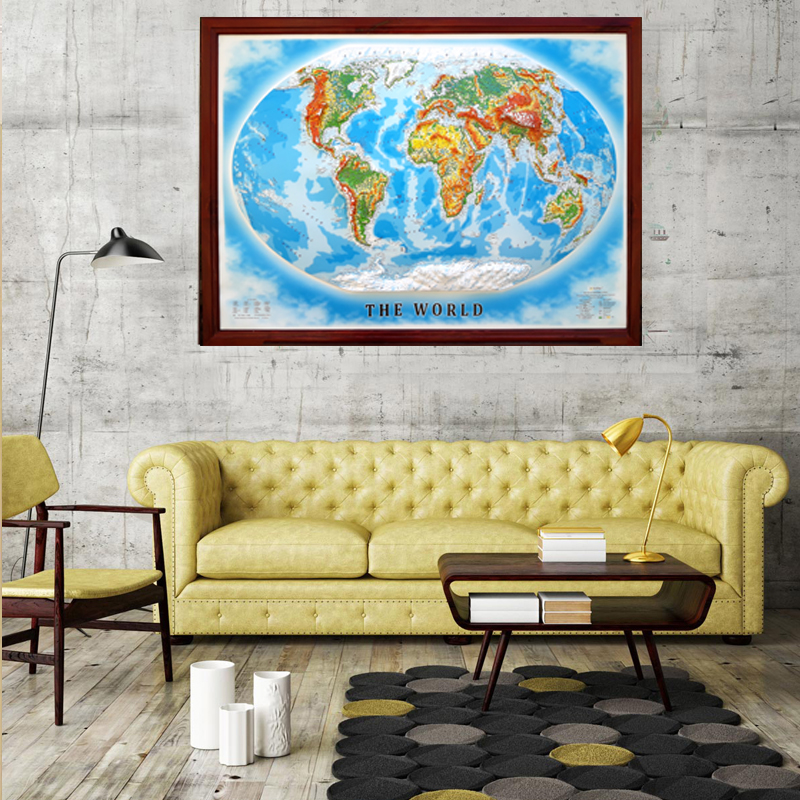 World 3D Map Large | Raised Relief Map by TestPlay | Portfolio