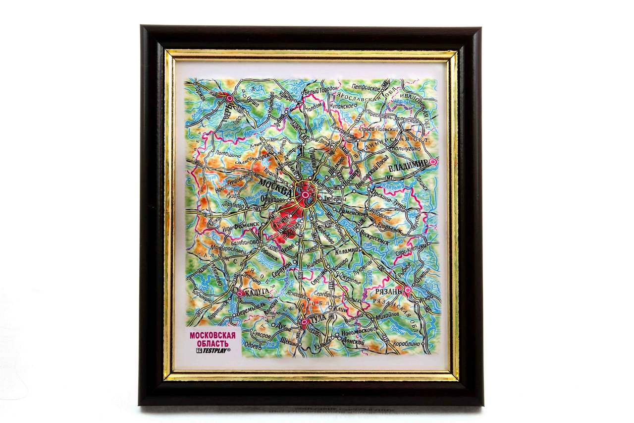 Moscow Oblast 3D Map Mini | Raised Relief Map by TestPlay | Portfolio