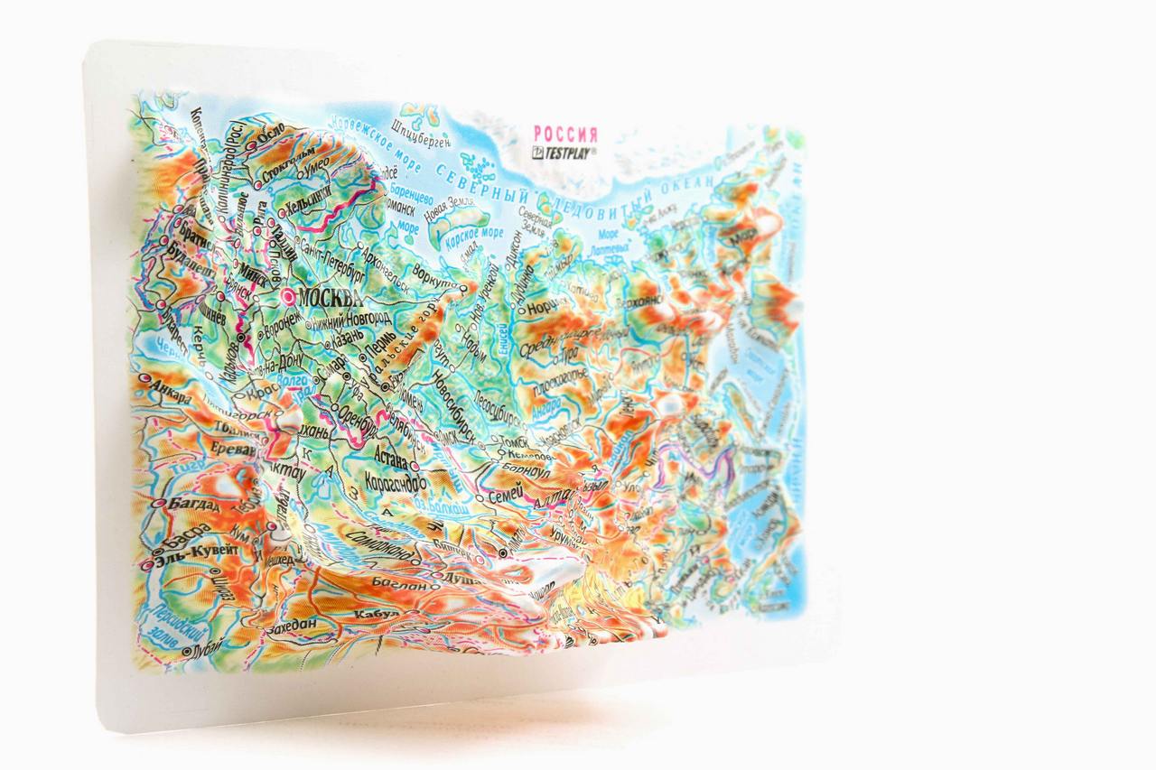Russia 3D Map Mini | Raised Relief Map by TestPlay | Portfolio