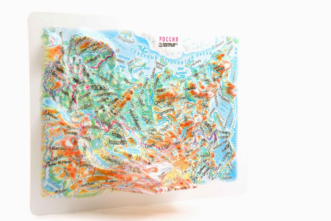 Russia 3D Map Mini | Raised Relief Map by TestPlay | Portfolio