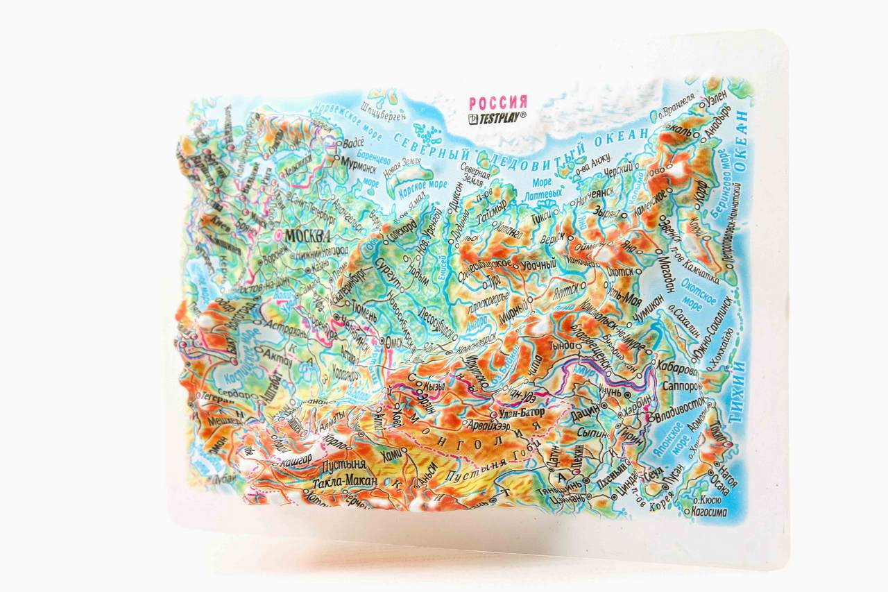 Russia 3D Map Mini | Raised Relief Map by TestPlay | Portfolio