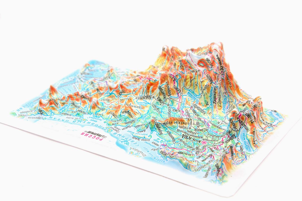 Russia 3D Map Mini | Raised Relief Map by TestPlay | Portfolio