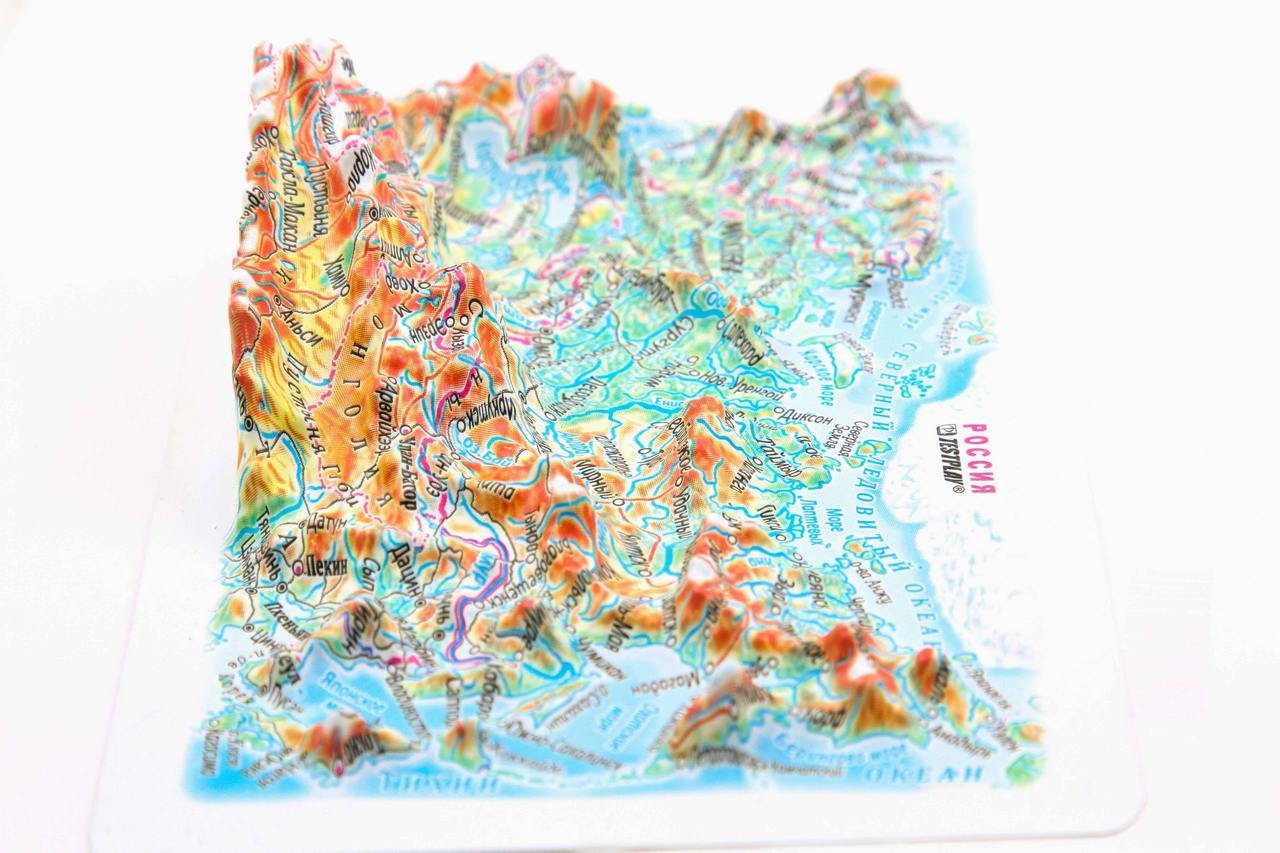 Russia 3D Map Mini | Raised Relief Map by TestPlay | Portfolio