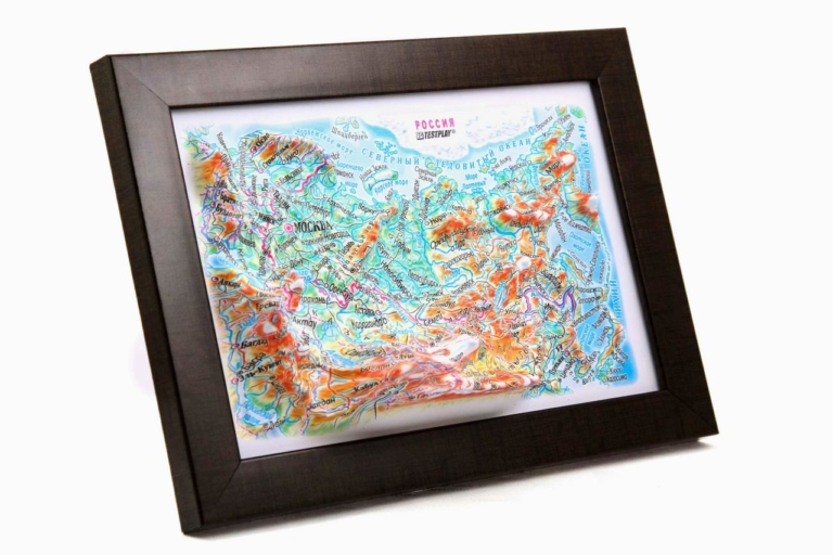 Russia 3D Map Mini | Raised Relief Map by TestPlay | Portfolio