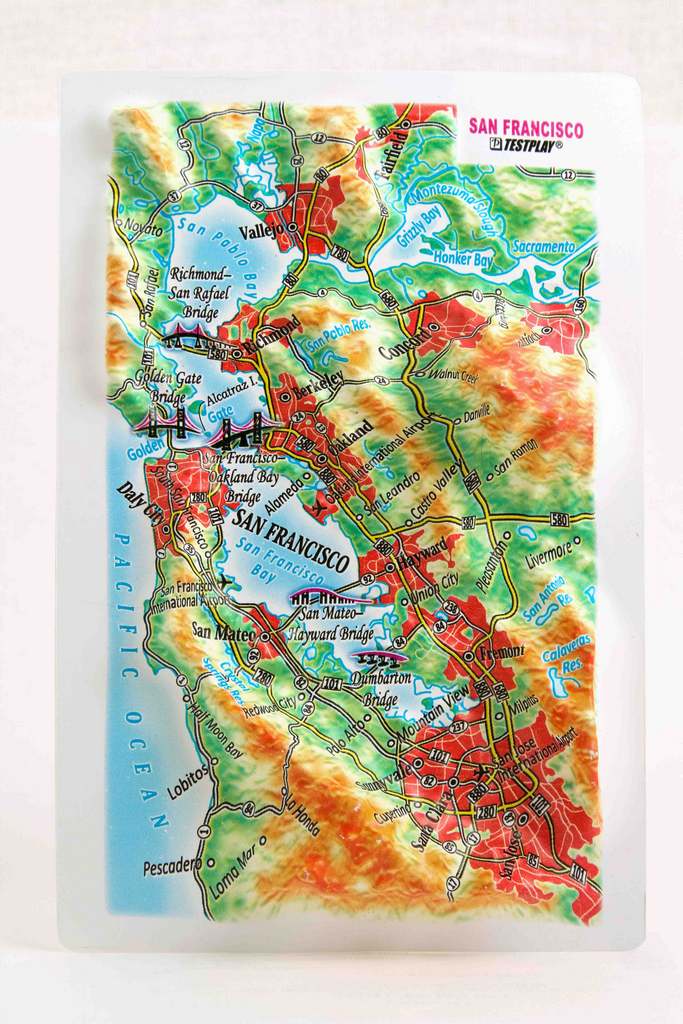 San Francisco 3D Map Mini | Raised Relief Map by TestPlay | Portfolio