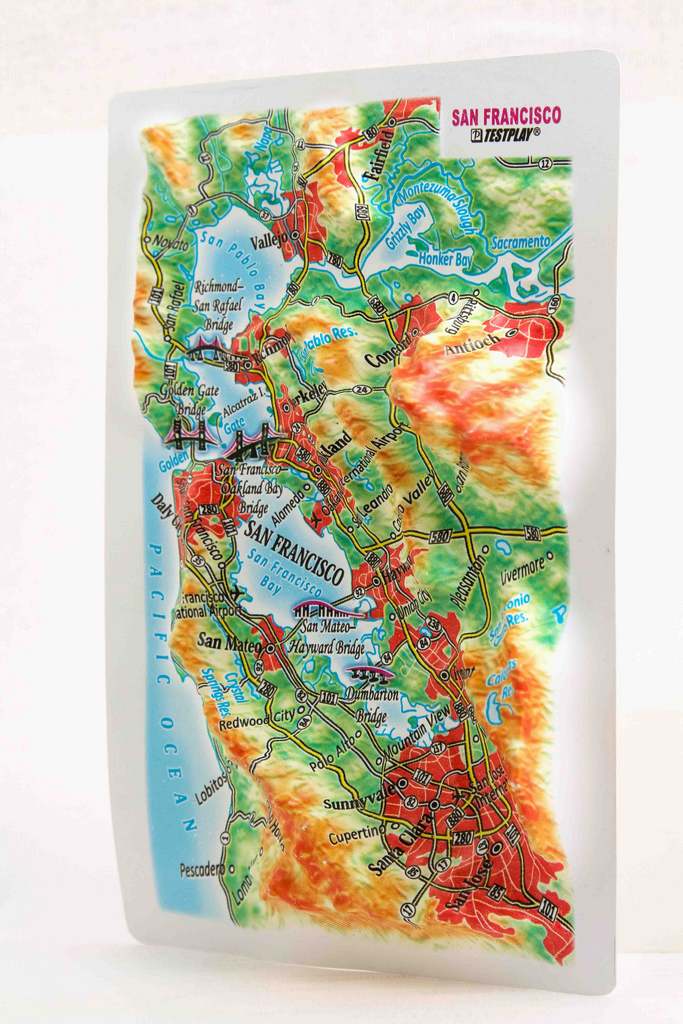 San Francisco 3D Map Mini | Raised Relief Map by TestPlay | Portfolio