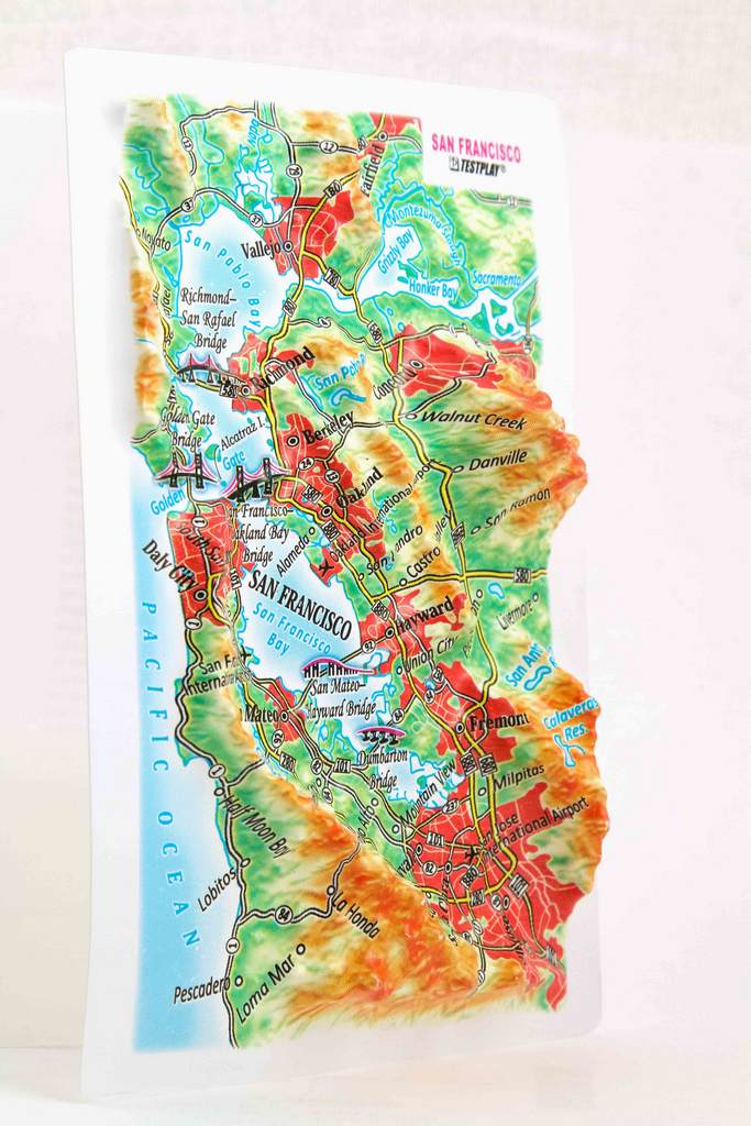 San Francisco 3D Map Mini | Raised Relief Map by TestPlay | Portfolio