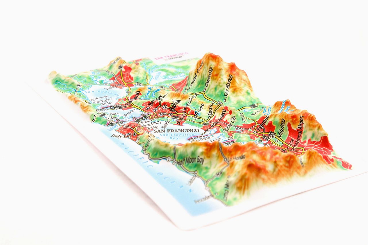 San Francisco 3D Map Mini | Raised Relief Map by TestPlay | Portfolio