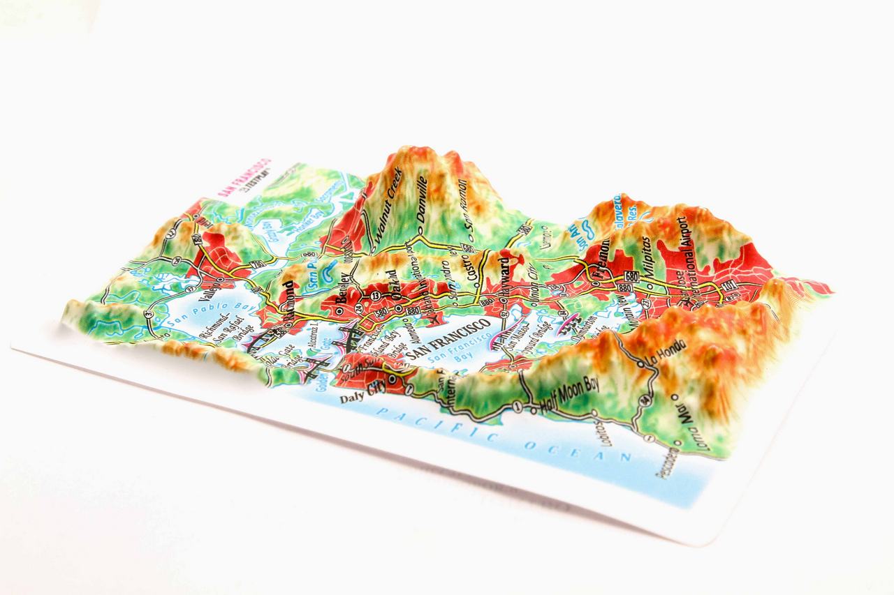 San Francisco 3D Map Mini | Raised Relief Map by TestPlay | Portfolio