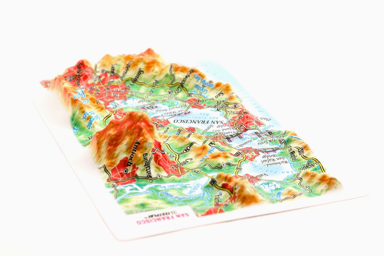 San Francisco 3D Map Mini | Raised Relief Map by TestPlay | Portfolio