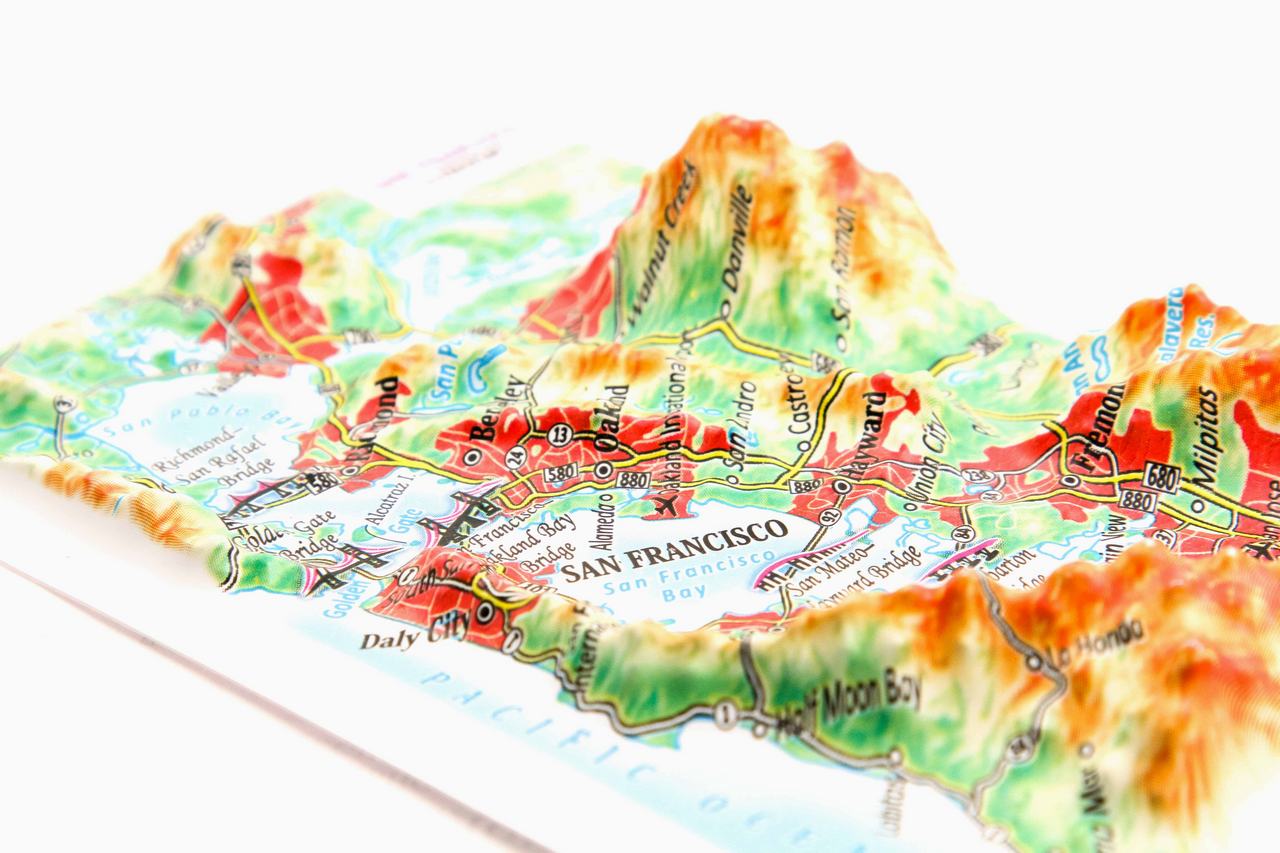San Francisco 3D Map Mini | Raised Relief Map by TestPlay | Portfolio