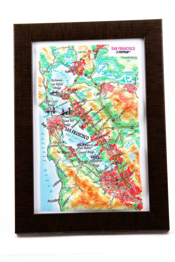 San Francisco 3D Map Mini | Raised Relief Map by TestPlay | Portfolio