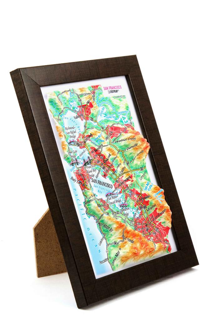 San Francisco 3D Map Mini | Raised Relief Map by TestPlay | Portfolio