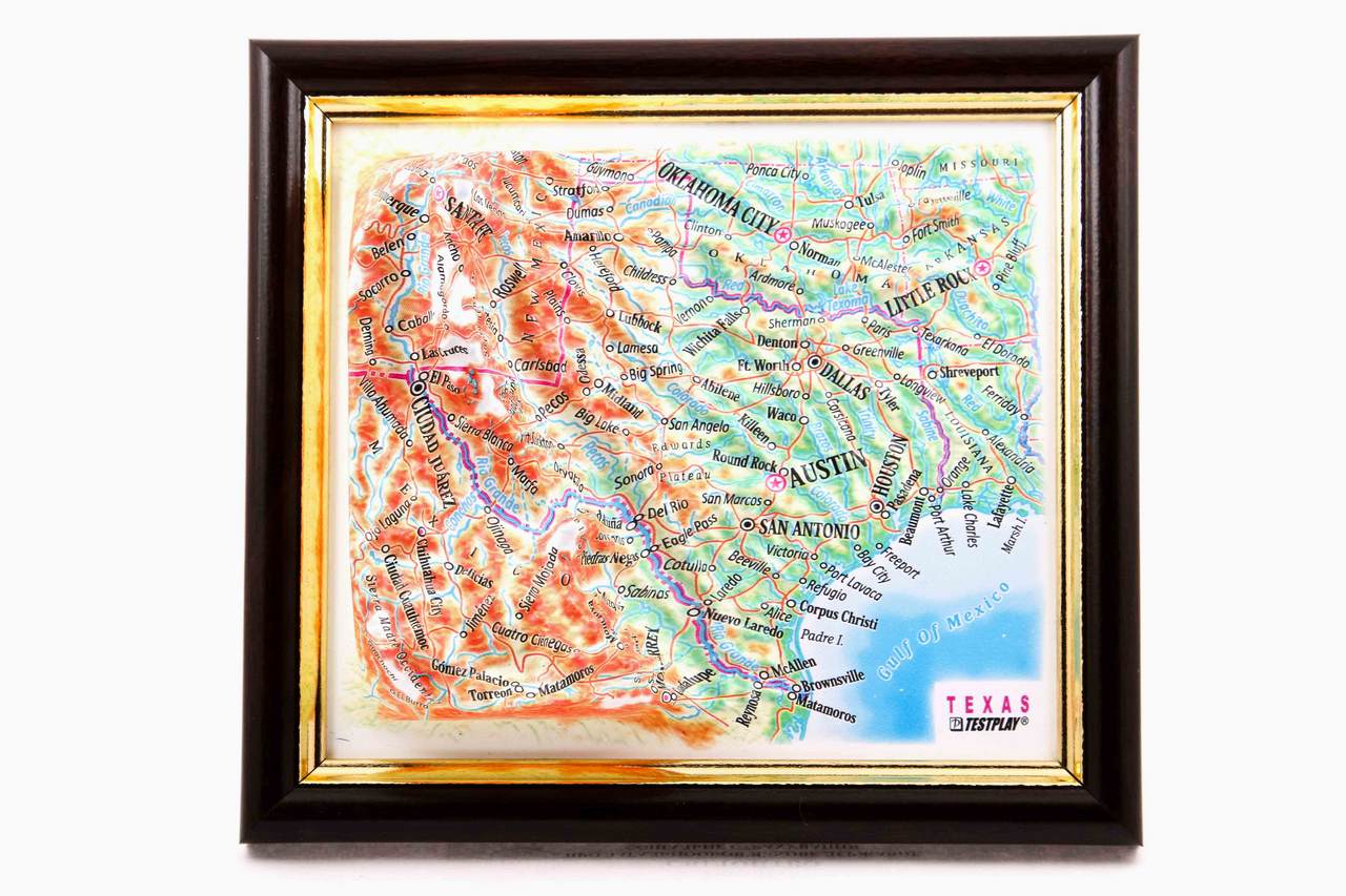 Texas 3D Map Mini | Raised Relief Map by TestPlay | Portfolio