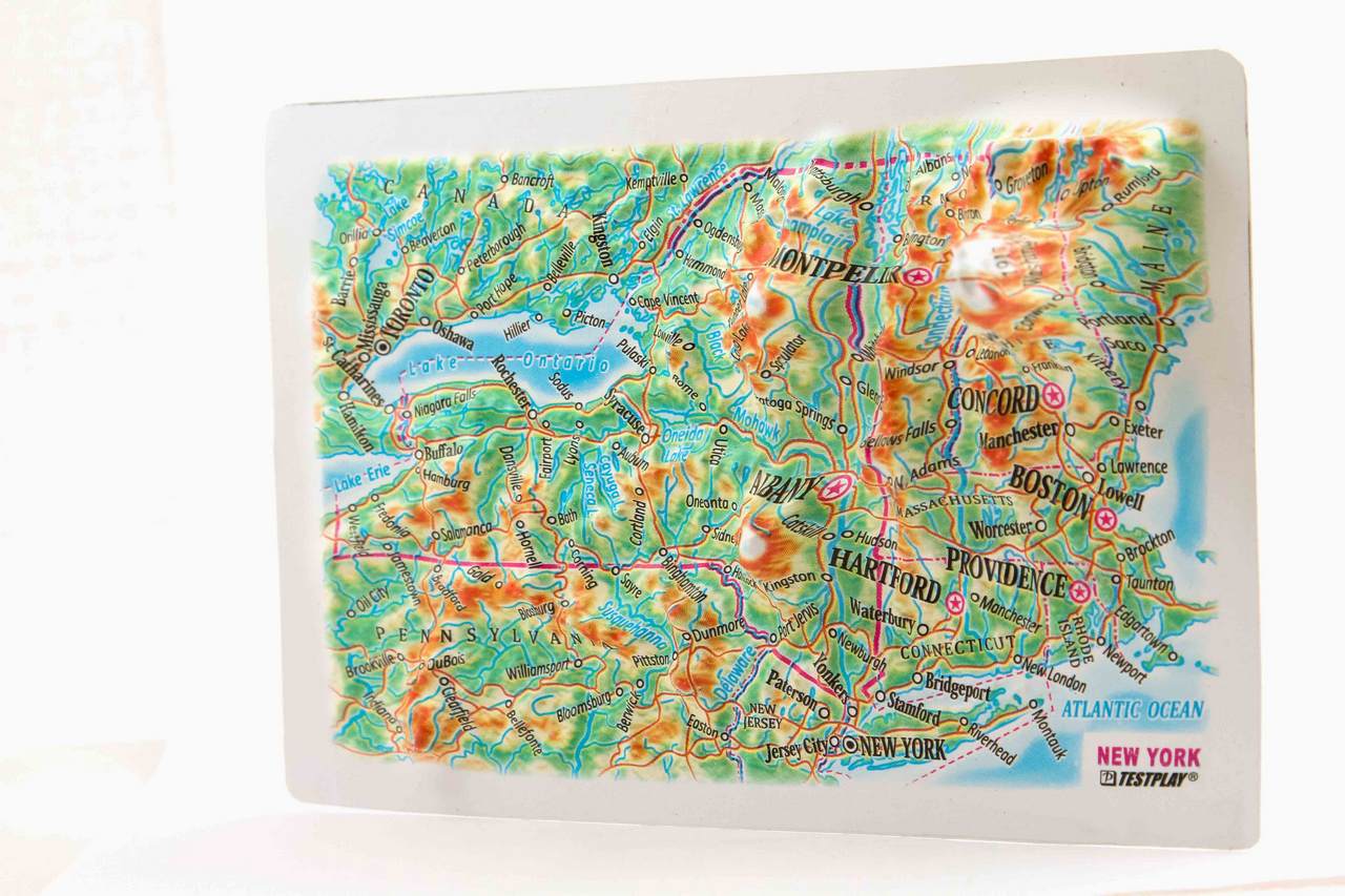 New York (state) 3D Map Mini | Raised Relief Map by TestPlay | Portfolio