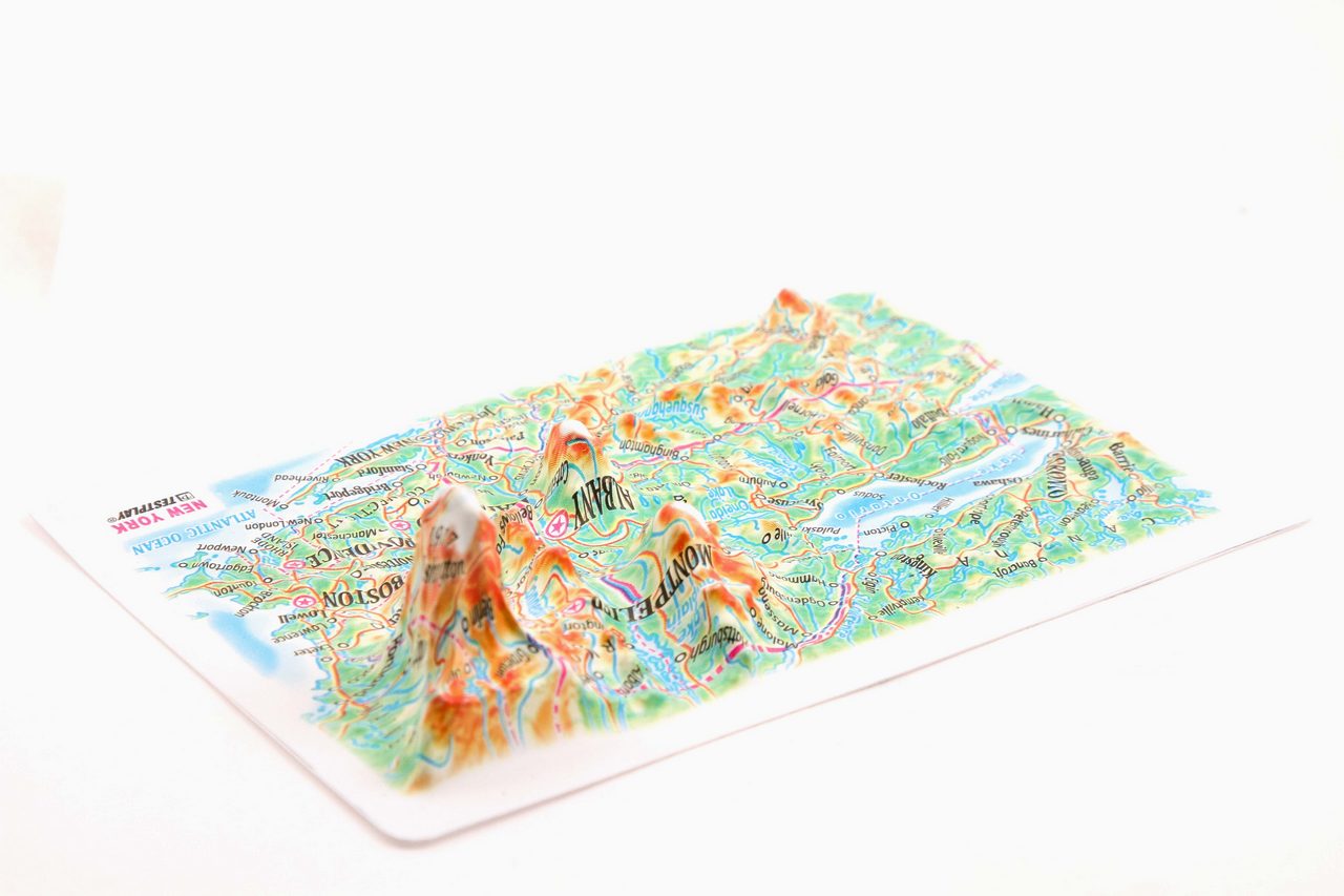 New York (state) 3D Map Mini | Raised Relief Map by TestPlay | Portfolio