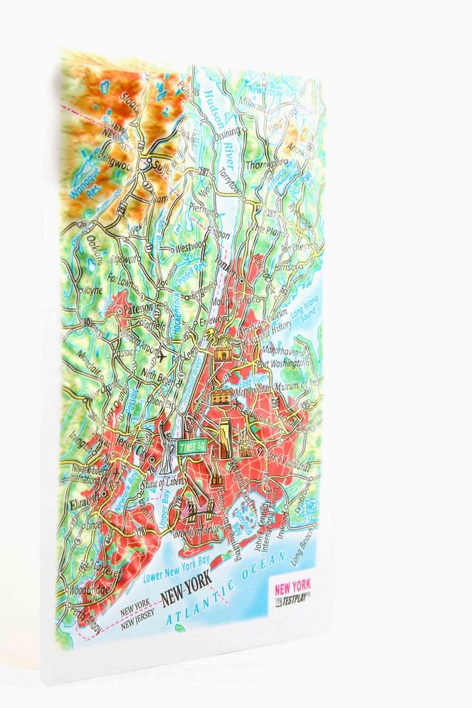 New York (city) 3D Map Mini | Raised Relief Map by TestPlay | Portfolio