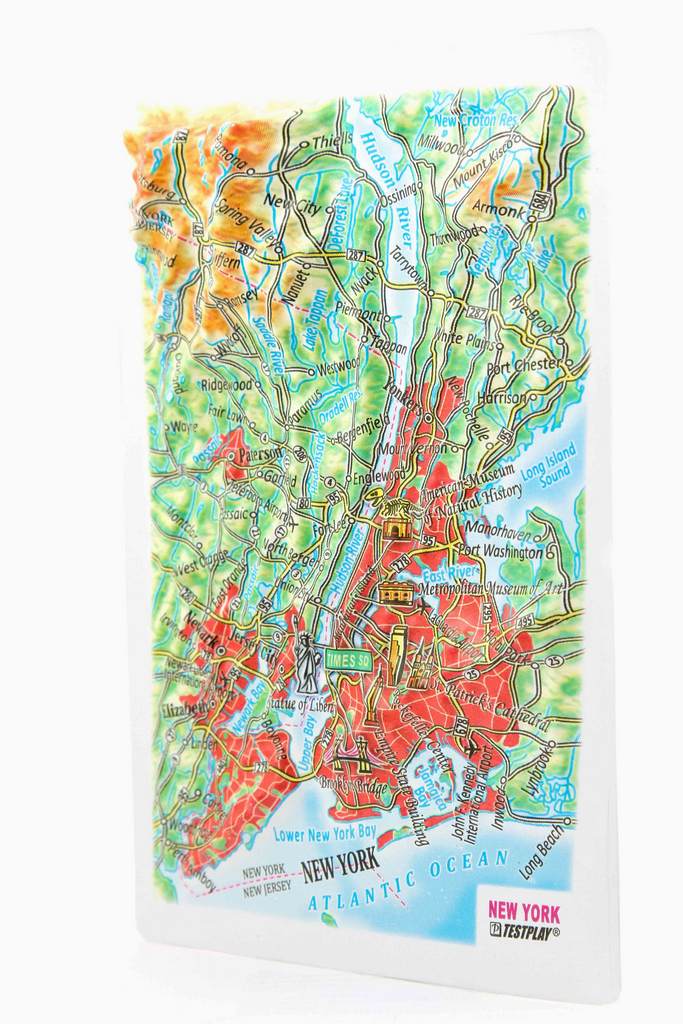 New York (city) 3D Map Mini | Raised Relief Map by TestPlay | Portfolio