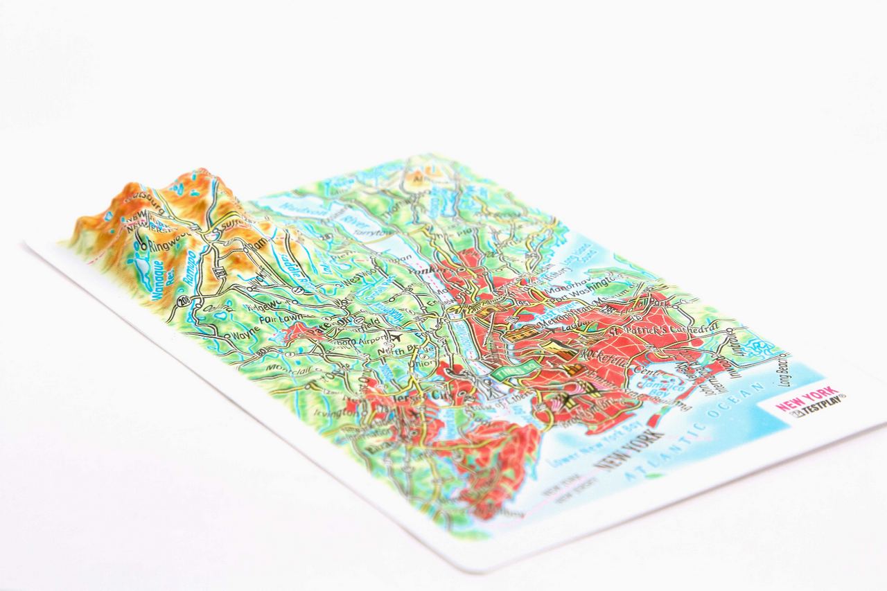 New York (city) 3D Map Mini | Raised Relief Map by TestPlay | Portfolio