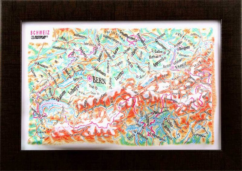 Switzerland 3D Map Mini | Raised Relief Map by TestPlay | Portfolio