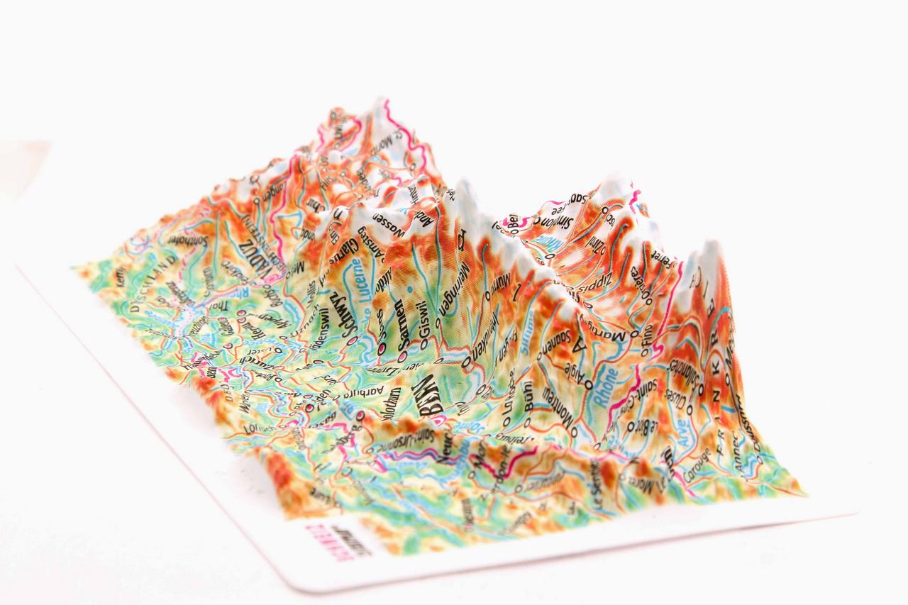 Switzerland 3D Map Mini | Raised Relief Map by TestPlay | Portfolio