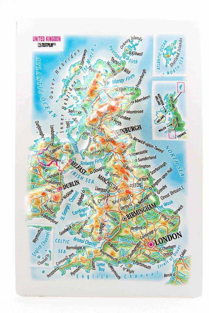 United Kingdom 3D Map Mini | Raised Relief Map by TestPlay | Portfolio