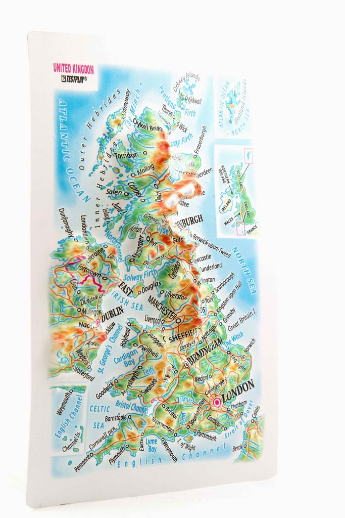United Kingdom 3D Map Mini | Raised Relief Map by TestPlay | Portfolio