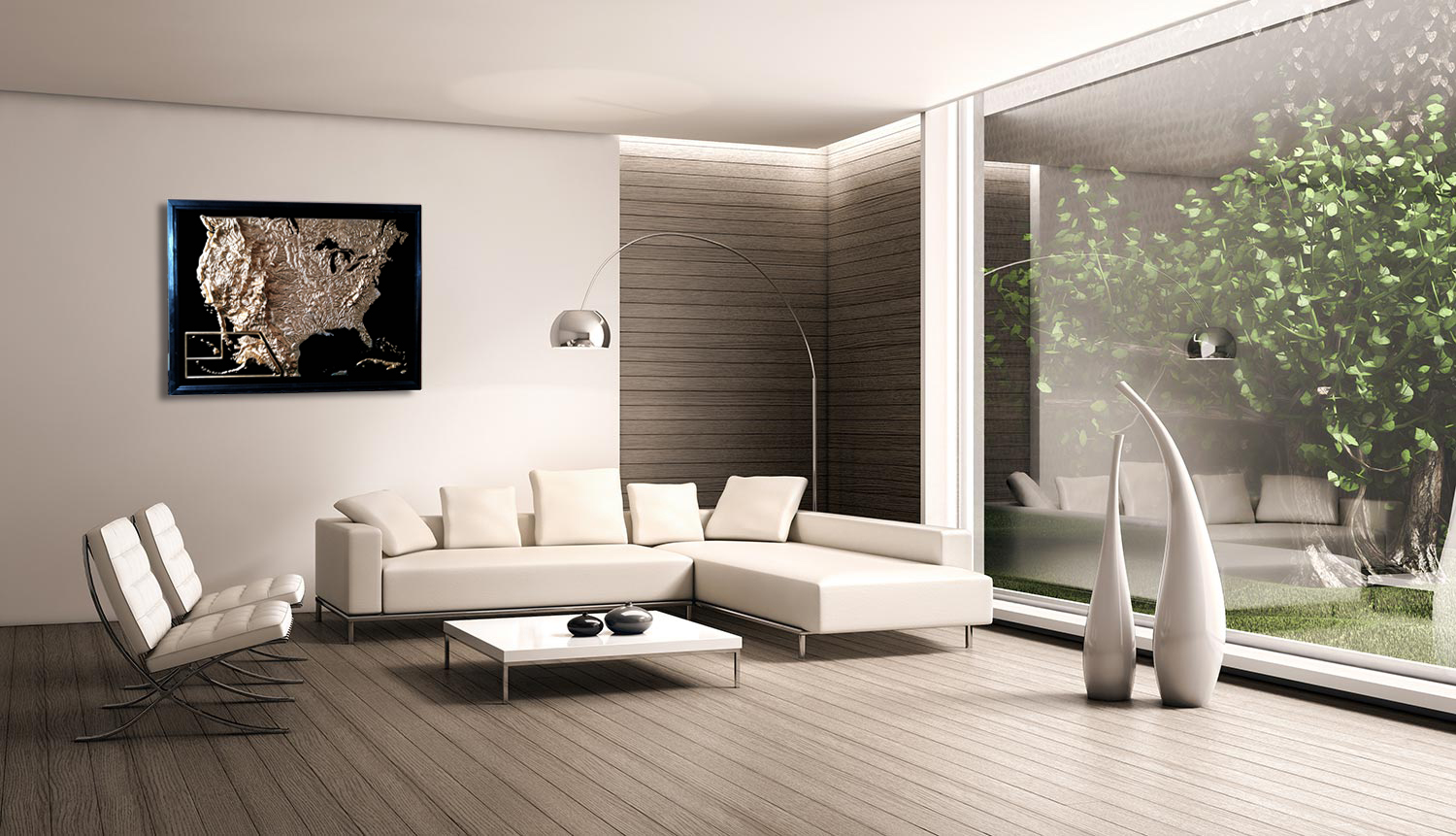 USA 3D Map Large Gold & Black | Raised Relief Map by TestPlay | Portfolio