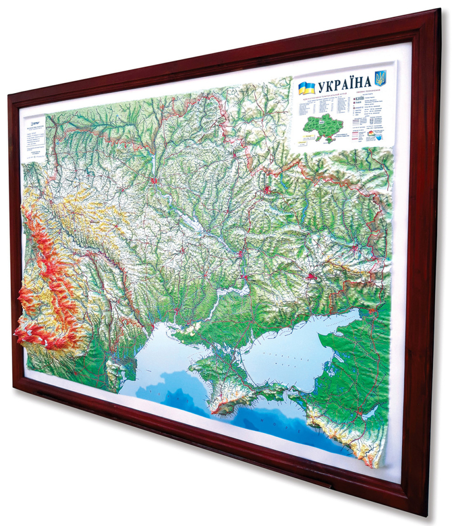 Ukraina 3D Map Large | Raised Relief Map by TestPlay | Portfolio
