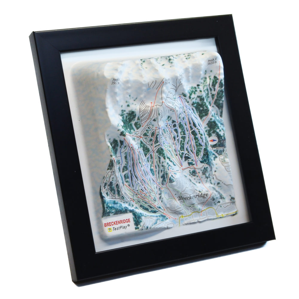 Breckenridge 3D Ski Map by TestPlay - Souvenir, Keepsake, Decor