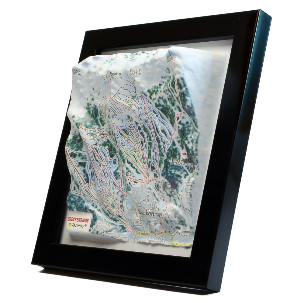 Breckenridge 3D Ski Map by TestPlay - Souvenir, Keepsake, Decor