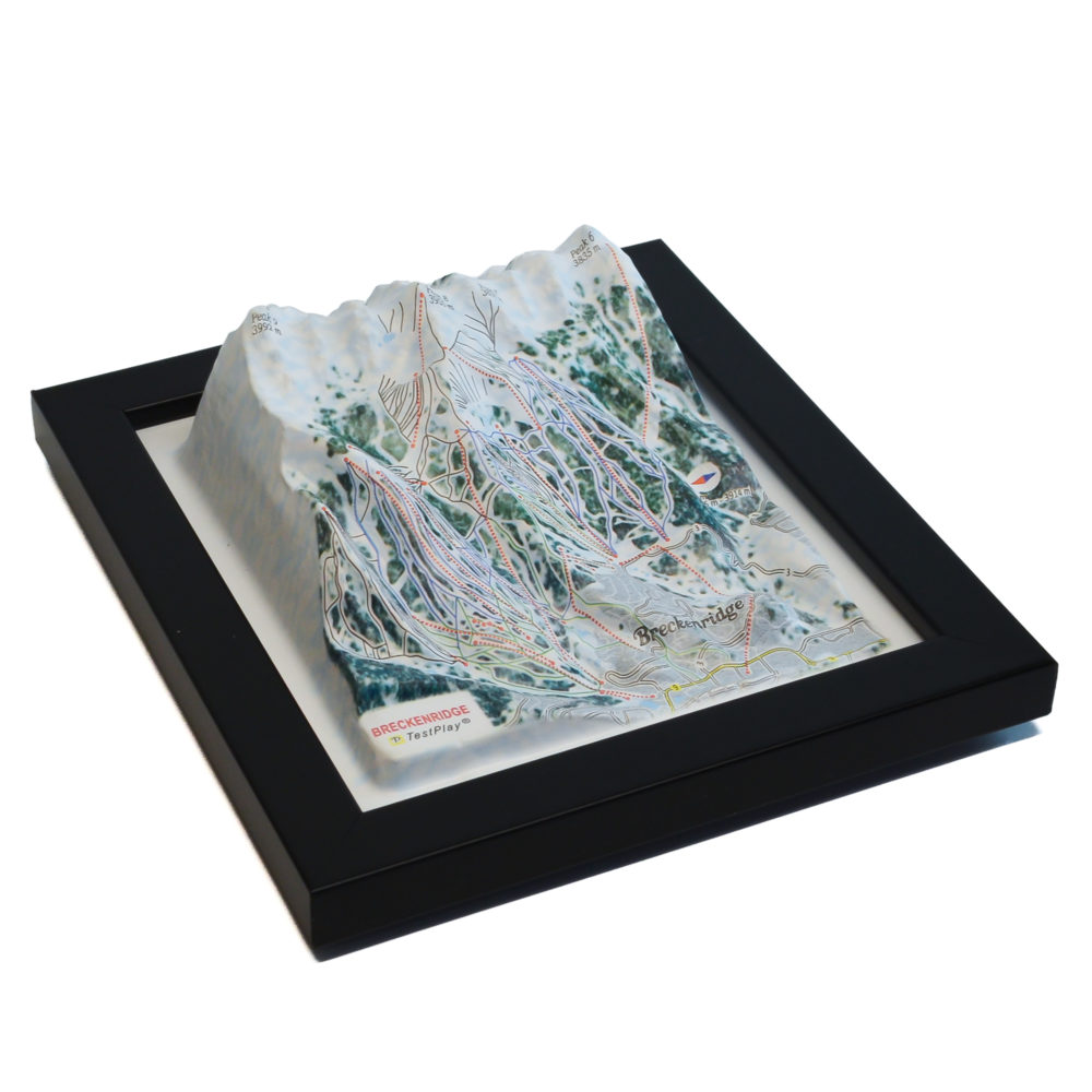 Breckenridge 3D Ski Map by TestPlay - Souvenir, Keepsake, Decor