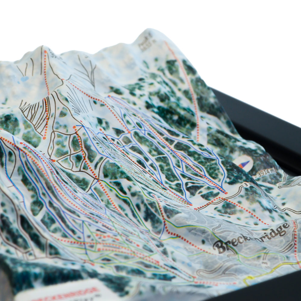 Breckenridge 3D Ski Map by TestPlay - Souvenir, Keepsake, Decor