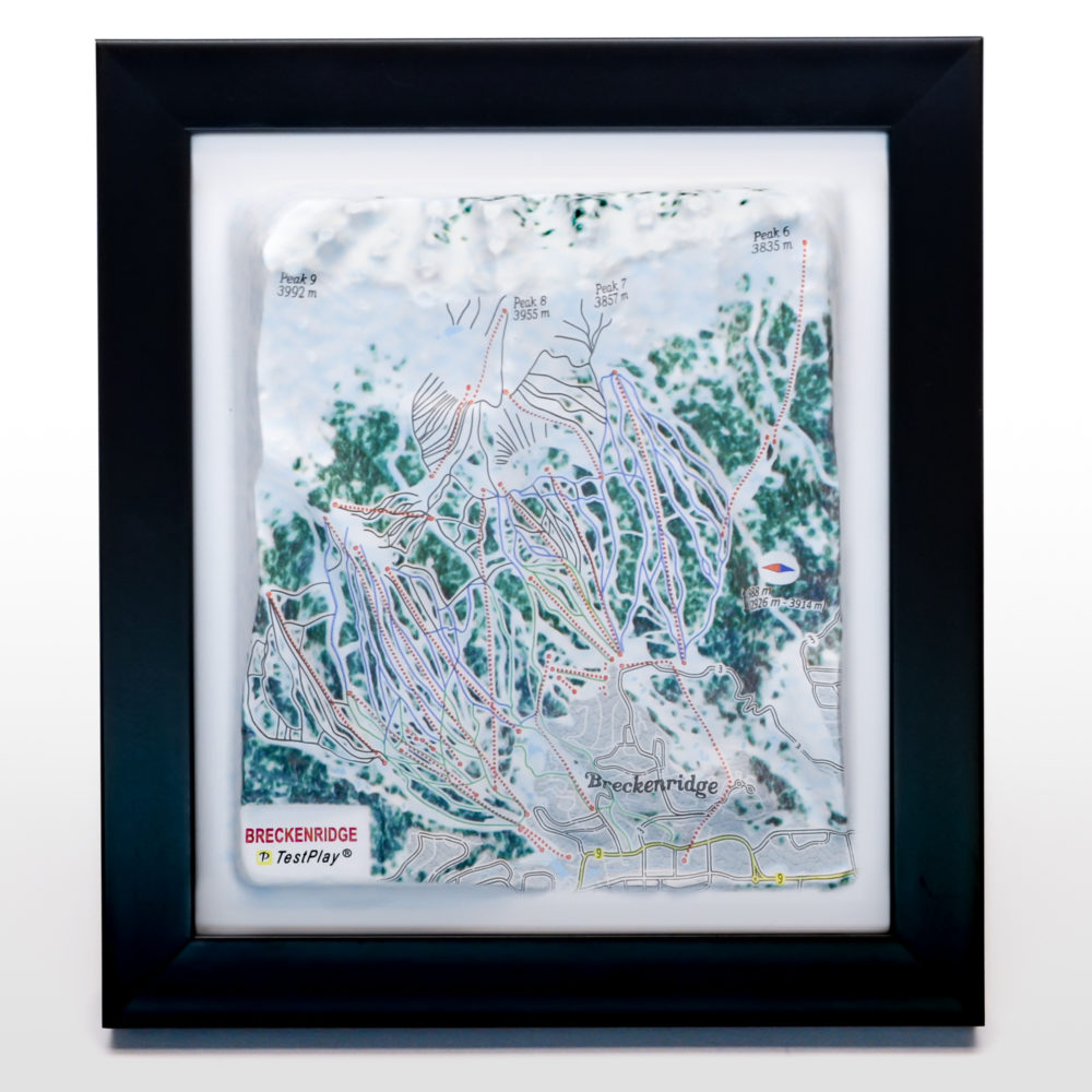 Breckenridge 3D Ski Map by TestPlay - Souvenir, Keepsake, Decor