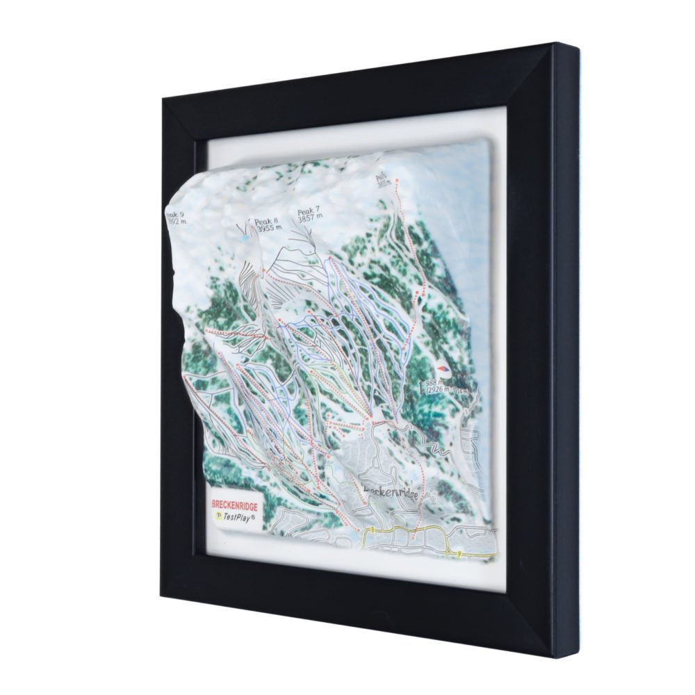 Breckenridge 3D Ski Map by TestPlay - Souvenir, Keepsake, Decor