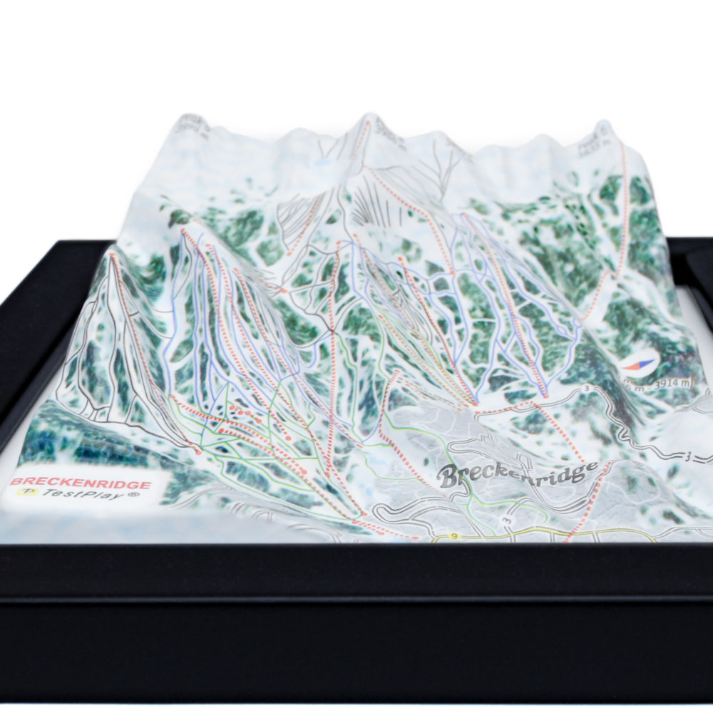 Breckenridge 3D Ski Map by TestPlay - Souvenir, Keepsake, Decor