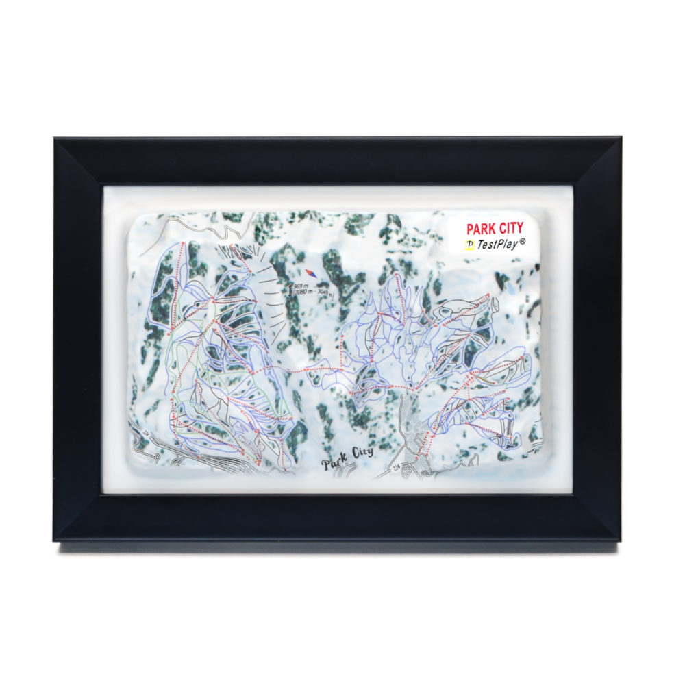 Park City 3D Ski Map by TestPlay - Souvenir, Keepsake, Decor